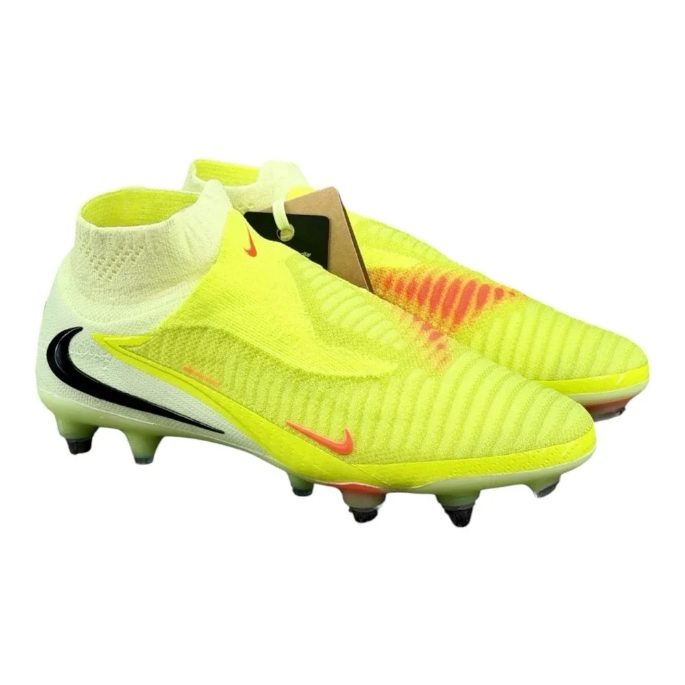 Nike Phantom 6 High Elite AG Soccer Cleats Yellow IM4130-800 Men Sz 5 / Wmns 6.5